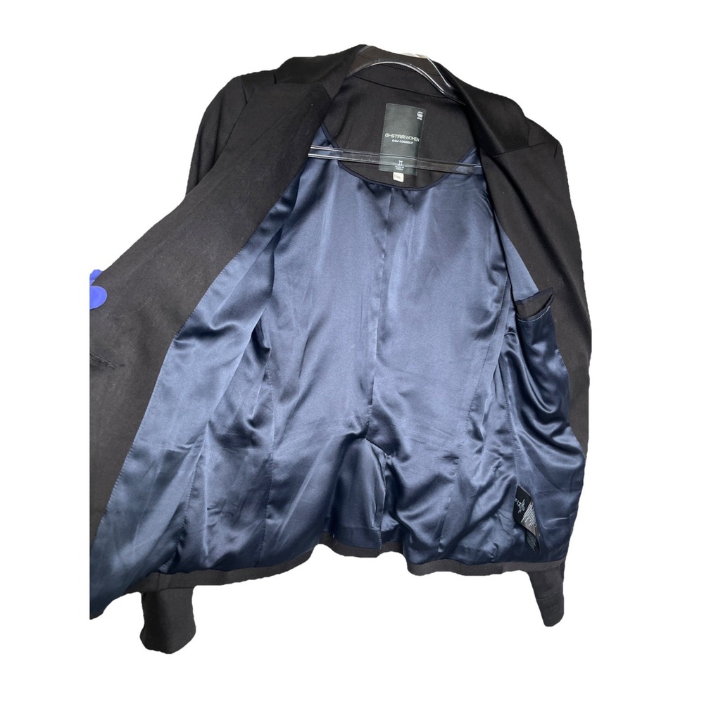 G-STAR WOMEN RAW CORRECT Black Classic Blazer Jacket Size 2/34 - Picture 12 of 12